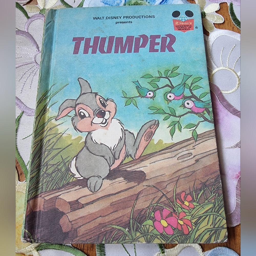 Walt Disney’s Thumper~Vintage 1982~ Disney’s Wonderful World Of Reading Book